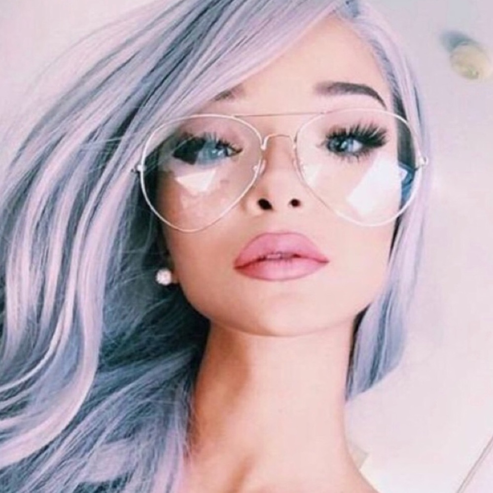 RESTOCKED🔃//clear silver aviators